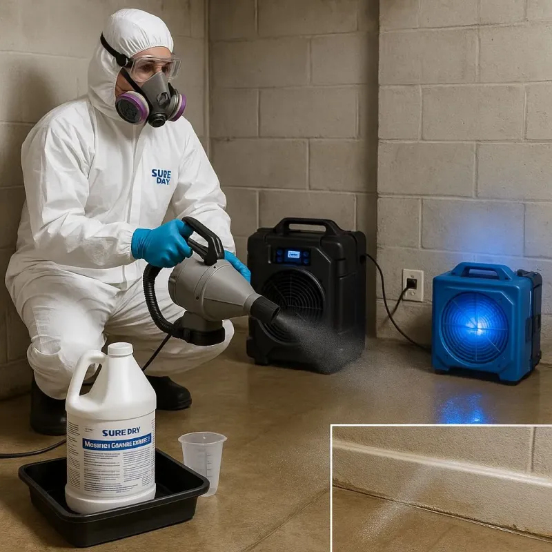 Sanitization and Odor Removal process in Lakeside, TX
